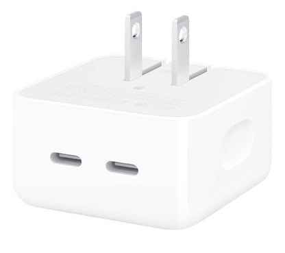 35W Dual USB-C Wall Charger for Fast Charging iPhone, iPad, and More